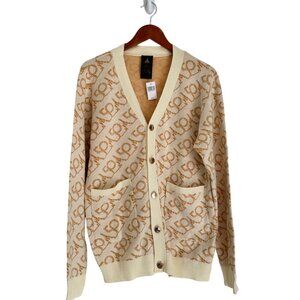 Disney Lux WDW 50th Anniversary Beige Gold Cardigan Size L
